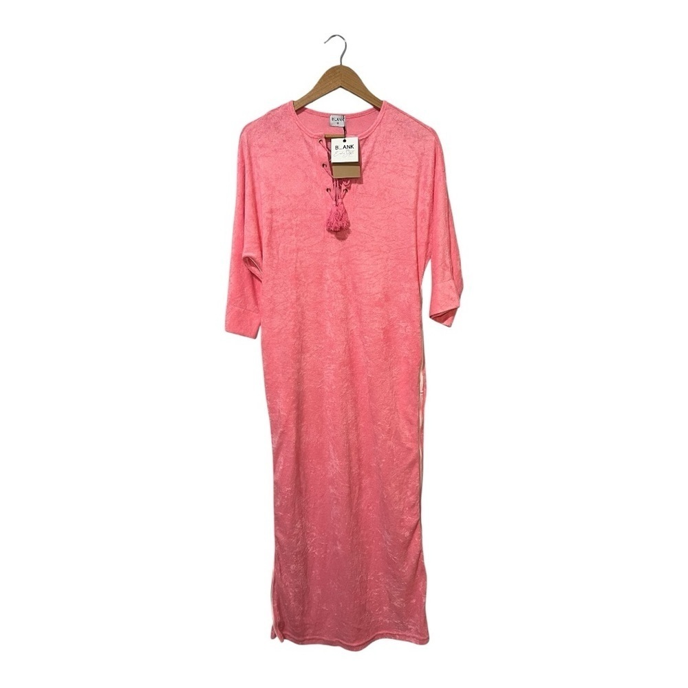 Blank NYC Pink Tassel-Tie Swim Coverup